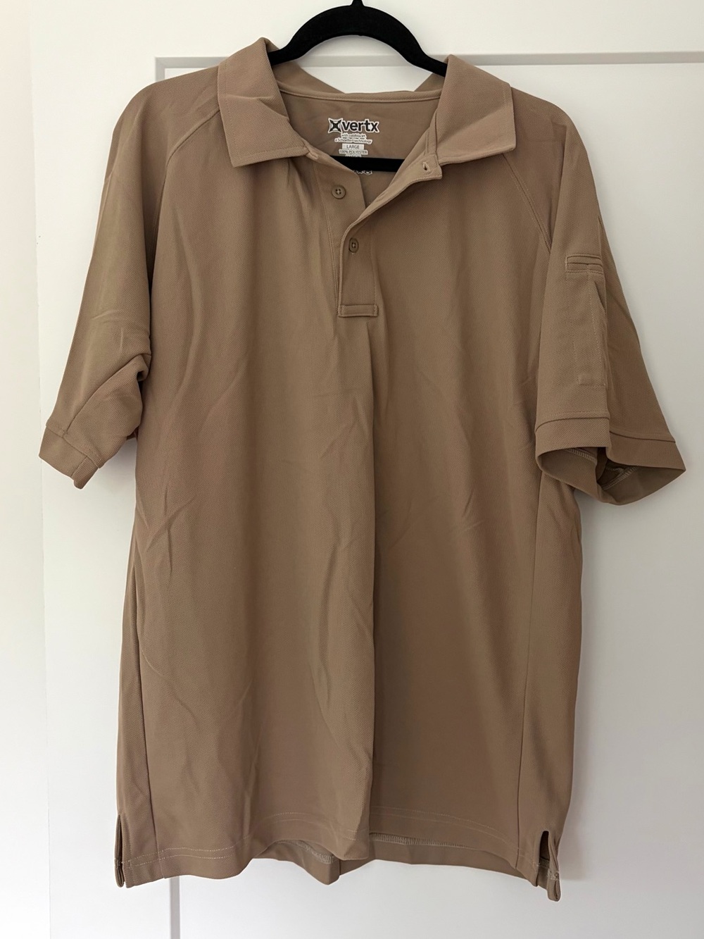 Vertx Men's Coldblack Polo Shirt Large tan Tactical